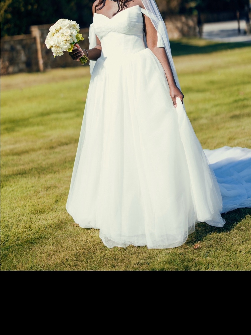 Maggie Sottero White Strapless A-Line Wedding Gown